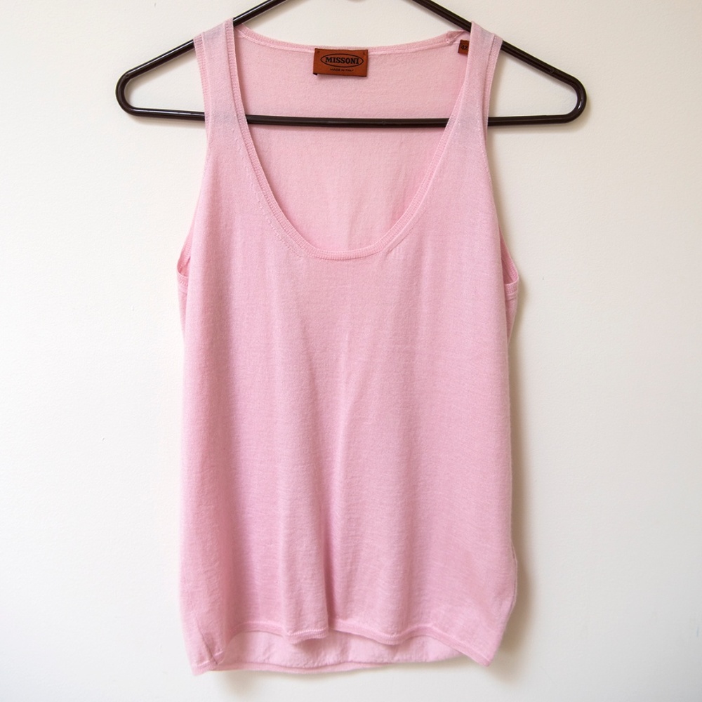 MISSONI pink cashmere & silk sweater